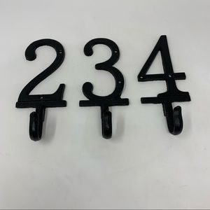 Target Black Number Wall Hooks